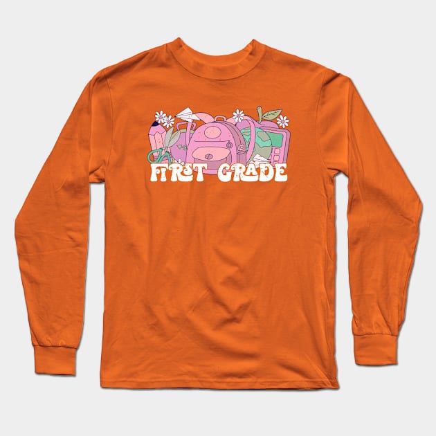 First grade Long Sleeve T-Shirt by Zedeldesign